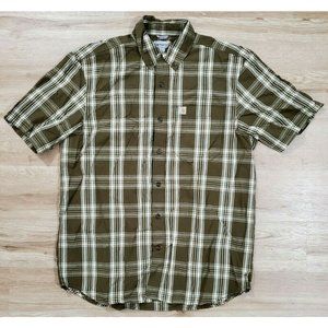 Carhartt Mens Essential Plaid Relaxed Brown Plaid